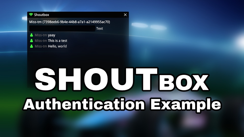 Shoutbox (Auth Example)