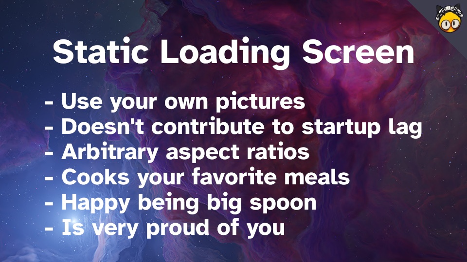 Static Loading Screen (Custom loading screen support)