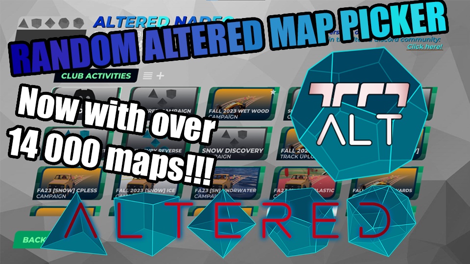 Altered Nadeo - Random Map Picker