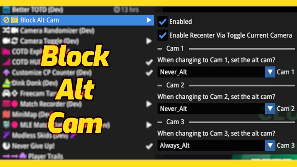 Block Alt Cams