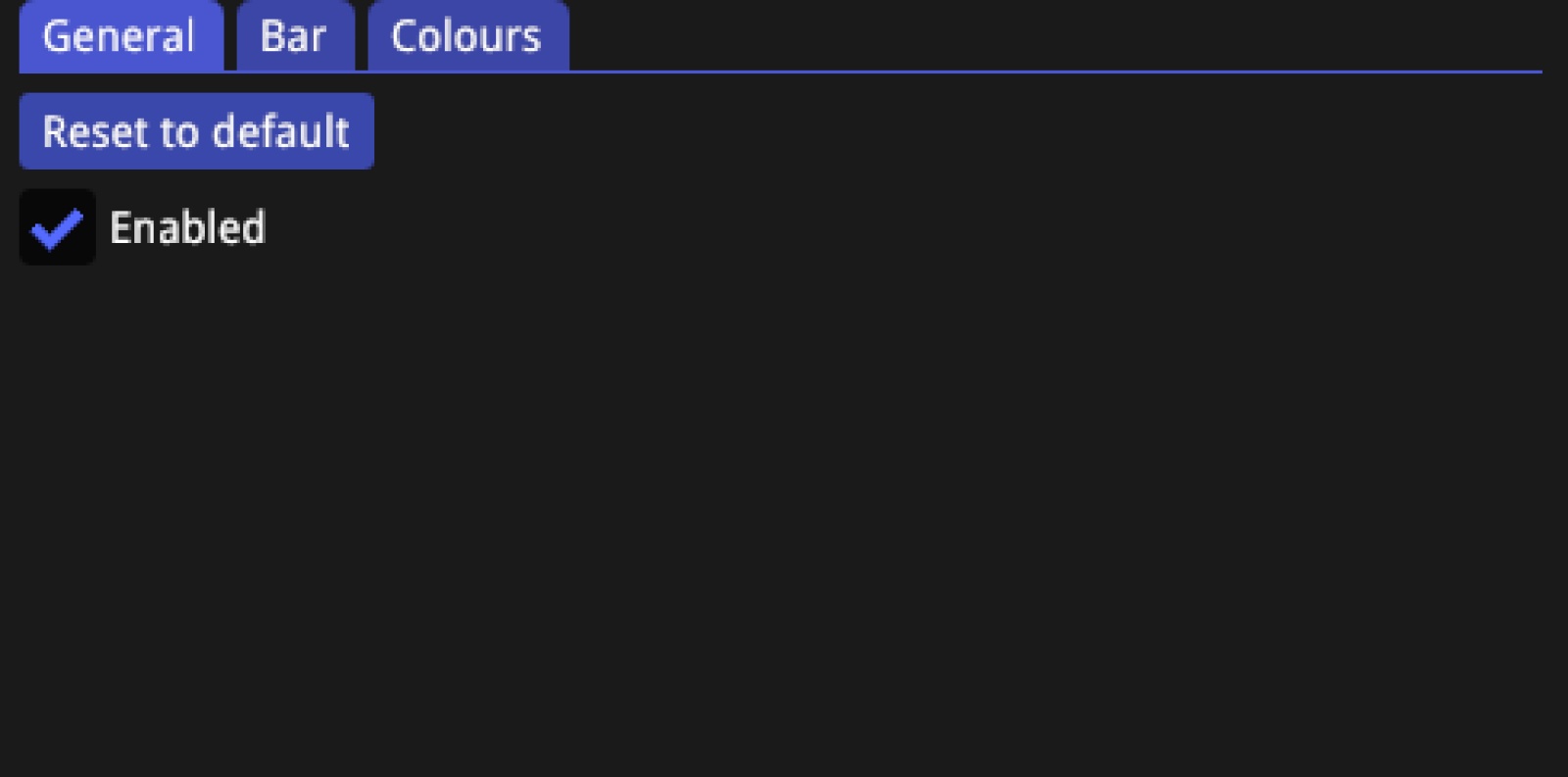General Settings Tab